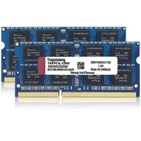 1 x RAW Customer Returns DDR3 DDR3L 16GB Kit 8GBx2 Laptop RAM 1600MHz PC3-12800 PC3L-12800 SODIMM Non-ECC Unbuffered 1.35V 1.5V 2Rx8 Dual Rank 204 Pin CL11 PC Computer Memory Upgrade Module RAM Blue  - RRP €26.21