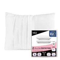 1 x RAW Customer Returns Twillie set of 2 waterproof pillowcases - for pillows 50 x 70 - Oeko Tex certified. - Made in Europe - Pillowcase Jersey Micro Breathable - Ultra thin and ultra soft - Zipper - RRP €19.73