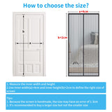 1 x RAW Customer Returns 4UMOR Fly Screen Balcony Door 85x210cm Stronger Magnets Fly Screen Door No Drilling Insect Protection Balcony Door for Balcony Door Living Room Patio Door Door Curtain Fly Curtain Cannot Be Shortened Black - RRP €17.14