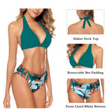 1 x RAW Customer Returns Aidotop Women s Bikini Set Triangle Swimsuit Beach Ties Two-Piece Swimwear Bikini Bottoms Light Green,L - RRP €33.99