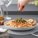 1 x RAW Customer Returns MALACASA, Regular Series, 4-Piece Pasta Plates, Soup Plates, Creamy White Porcelain Salad Plates, Serving Plates, Deep Plates for Spaghetti, Large Soup Bowl for Pasta, Soups, Salad, Fruit, 1300ml - RRP €42.99