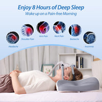 1 x RAW Customer Returns HOMCA CPAP Pillow, Ergonomic Orthopedic Memory Foam Pillow for All CPAP Masks That Reduces Mask Pressure and Air Leakage, 65x40x9 11 cm - RRP €47.75