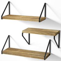 1 x RAW Customer Returns Love-KANKEI floating shelf wide set of 3 shelves wall mounting wall shelves for living room bedroom kitchen - RRP €31.25