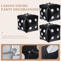 7 x Brand New 10Pcs Giant Game Big Decorative Balloons Wedding Square Wedding Supplies For Movie Theme Party Decorations Cube Supplies Black Large Birthday Jumbo Inflatable Dice - RRP €104.93