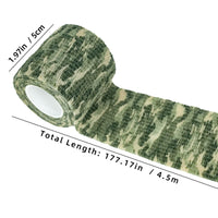 1 x Brand New LOOGU Camo Tape Wrap for Gear - Self-Adhesive Non-Woven Fabric Tape with Stretchy Bandage - Camo Tape is Perfect for Camouflage Needs - RRP €31.2