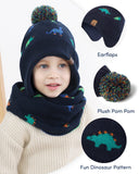 1 x RAW Customer Returns Adorel Hat Scarf Winter Set Sweatshirts for Boys Black 7-8 Years Fabric Size L  - RRP €22.99