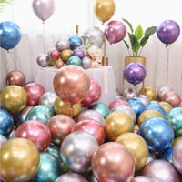 14 x Brand New 120pcs Metallic Balloons 12 Thick Chrome Balloons Metallic Latex Balloons Colorful Party Balloons for Birthday Wedding Baby Shower Anniversary Festival Arch Garland - RRP €268.8