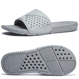 1 x Brand New Unisex bathing slippers, lightweight sandals with open toes, comfortable summer bathing slippers for leisure, sports, fitness, gray 41 - RRP €19.1