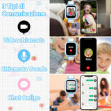 1 x RAW Customer Returns 4G Smartwatch Kids with GPS and Phone, Smart Watch Children Watch Call with WiFi Video Call Family Chat SOS IP68 Camera School Mode Games Alarm Clock, Kids Smartwatch Gifts for Girls and Boys - RRP €67.43