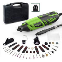 1 x RAW Customer Returns Multifunctional tool, Ginour 170 W rotary tool 8,000 to 35,000 rpm, with 105 accessories and 4 attachments including protective cover, 7 speed settings tool set for hand and DIY enthusiasts - RRP €39.99