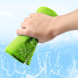 1 x Brand New Amzpas 2 Pack Cooling Towel Perfect as a Microfiber Sports Towel or Cooling Towel Airflip Cool Towel for Fitness, Sports, Travel, Yoga, Camping, Running Gray Green  - RRP €19.2