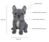 1 x RAW Customer Returns French Bulldog Pet Pal Blue Home or Garden Decoration - RRP €30.24