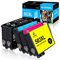 1 x RAW Customer Returns LeciRoba 503xl printer cartridges for epson 503 cartridges and epson 503xl multipack for Epson Expression Home XP-5200 XP-5205 XP5200 XP5205 WF-2960DWF WF-2965DWF WF2960DWF WF2965DWF printer 5 PK  - RRP €32.45