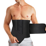 1 x RAW Customer Returns Bingrong Sweat Abdomen Reducing Girdles for Men Sauna Effect Adjustable Neoprene Shaping Girdle Reducer Lumbar Belt for Gym Fitness Sports 3XL, Black  - RRP €27.72