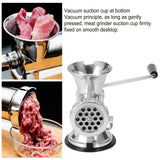 1 x RAW Customer Returns Meat grinder manual, aluminum alloy meat grinder sausage filling device multifunctional vegetable shredder hand sausage filling machine, for pork beef fish pepper mushrooms - RRP €39.72