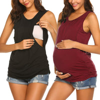 1 x RAW Customer Returns UNibelle women s nursing shirt 2 pcs nursing maternity top shirt maternity top - RRP €33.99