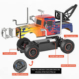 1 x RAW Customer Returns Cream Kids Remote Control Car, 2.4GHz 1 16 Proportional 4WD 40km h Hobby RC Car Offroad Monster RC Truck, Waterproof RC Truggy RTR Off-Road Toy Red  - RRP €50.57