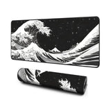 1 x RAW Customer Returns Giecy Gaming Mouse Pad XXL, Mouse Pad 900x400mm, Large Desk Pad with Non-Slip Rubber Base, Desk Mat for Keyboard, PC, Laptop Sea Wave  - RRP €18.14