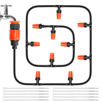 1 x RAW Customer Returns BELLE VOUS Automatic Irrigation System Garden - Drip Irrigation for Greenhouse Terrace and Lawn - Drip Irrigation including Hoses Nozzles and Connectors - RRP €16.99