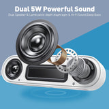 1 x RAW Customer Returns YYV PC Speakers, USB Computer Speakers for Desktop, Laptop, Mini Soundbar Speakers for Notebook Tablet Phone, Dual 5W Power Sound with Deep bass Mute Button - white - RRP €19.98