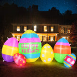 1 x RAW Customer Returns CAMULAND Easter Decorations, 5.9 FT Easter Egg Decoration with Built-in LED Lights, Inflatable Easter Decorations for Lawn, Yard, Garden and Party - RRP €61.48