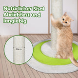 2 x Brand New MASTERTOP Cat Scratching Post, 130cm Large Cat Tree with Soft Floor and Ball Toy, Top Christmas Tree Design, Natural Sisal Rope Scratching Post for Cats in the House - RRP €62.9