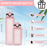 1 x RAW Customer Returns AOHAN drinking bottle 1L with leak-proof flip lid, BPA free sports drinking bottle with straw, water bottle, dishwasher safe water bottle, non-toxic water jug with carrying strap - RRP €13.99