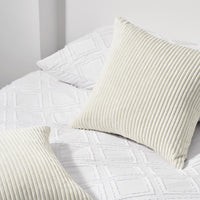 1 x RAW Customer Returns Topfinel cushion cover 40x40 cream corduroy set of 2 striped pattern cushion covers cushion cover decorative cushion sofa cushion couch cushion decorative cushion decorative cushion cover decorative cushion - RRP €12.99