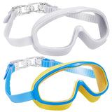 1 x RAW Customer Returns RABIGALA 2pcs Swimming Goggles for Kids Boys Girls Anti-Fog Wide Angle 180 UV Protection A Leak-Proof Mirror Design, Easy Customization, Free Box - RRP €30.0