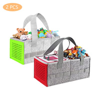 1 x Brand New 2 pieces storage organizer bag figure, carrying bag for figure storage, starter set figure storage, storage options for speakers, dolls and clothing outdoors - RRP €20.4