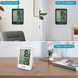 42 x RAW Customer Returns Thermometer Hygrometer Digital, ZVO Mini Thermo-Hygrometer Indoor, Hydrometer Humidity Portable Temperature and Humidity Meter for Greenhouse Indoor Room Office White  - RRP €380.52