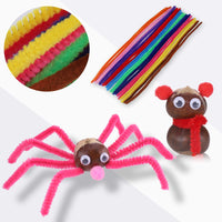 3 x Brand New Zocipro chestnut holder craft set for children, 256Pcs DIY craft material for children, craft accessories for children, pipe cleaners, pompoms, feathers, beads, googly eyes, sequins craft supplies for toddlers - RRP €24.15