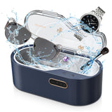 1 x RAW Customer Returns Ultrasonic cleaning device glasses, 450ml ultrasonic device with 4 time settings 45KHz, professional ultrasonic cleaner for jewelry, glasses, watches, silver, rings, necklaces, razors, coins - RRP €36.29