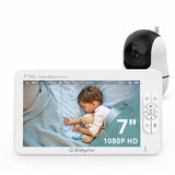 1 x RAW Customer Returns Babystar Baby Monitor with Camera 7 Inch 1080P HD Video Baby Monitor, Infrared Night Vision, Two-Way Audio and VOX Mode, Temperature, Up to 22 Hours Battery Life, 2024 Improved Baby Monitor Ideal for Parents - RRP €125.99