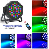 1 x RAW Customer Returns LED Par Spotlight - 4 pieces 36 LED light disco light party light 7 modes RGB stage light with remote control LED disco DJ light for DJ bar band stage music party wedding Halloween Christmas - RRP €85.99