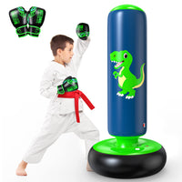 1 x RAW Customer Returns QPAU Punching Bag Children, 122 cm Inflatable Standing Punching Bag for 3-6 Children, Gifts for Boys and Girls, Punching Bag Standing Children s Set for Practice Karate, Taekwondo, MMA - RRP €39.99