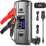 1 x RAW Customer Returns Cxy T15 3000A Jump Starter Power Bank, PD 60W 12V Car Starter Power Bank, Automatic Detection of Positive and Negative Poles for up to 10.0L Petrol or 8.0L Diesel Engines, Digital LCD Screen - RRP €28.94