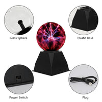 1 x RAW Customer Returns DELIPOP Magic Plasma Ball, 5 Inch Luminous Ball Electrostatic Ball Touch Sensitive Flash Ball, Flashing Educational Toy, Physics Flash Light Plasma Lamp, Globe Sphere Light - RRP €25.78