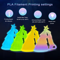 1 x RAW Customer Returns EONO Glow in the Dark Set Luminous 3D Printer Filament for 3D Printers, Luminous Rainbow Set - RRP €23.18