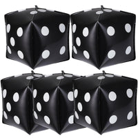 7 x Brand New 10Pcs Giant Game Big Decorative Balloons Wedding Square Wedding Supplies For Movie Theme Party Decorations Cube Supplies Black Large Birthday Jumbo Inflatable Dice - RRP €104.93