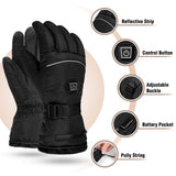 1 x RAW Customer Returns LUWATT Heated Gloves for Men and Women, Rechargeable Lithium Battery, 3 Temperature Levels, Electric Heating Gloves for Outdoor Sports, Skiing, Climbing, Hiking, Winter - RRP €45.37