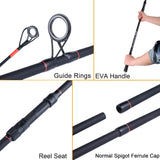 1 x RAW Customer Returns Sougayilang Carp Fishing Rod Carbon Fiber Spinning Rod, with Super Smooth Guide Ring, 6 7 Section Portable Travel Fishing Rod for Saltwater or Freshwater Carp Rod-30 - RRP €39.85