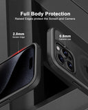 1 x RAW Customer Returns MobNano Hybrid Magnetic Transparent Case for iPhone 15 Pro Case Compatible with MagSafe Shockproof Bumper Transparent Strong Magnet Mobile Phone Case Clear Silicone iPhone 15pro Case - Black Black - RRP €19.15