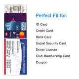 1 x RAW Customer Returns Wisdompro Plastic Card Holder 10 pieces, Transparent PVC Credit Card Case, Identity Card Holder for Credit Card, Health Card, ATM, Driving License - RRP €7.04