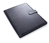 1 x RAW Customer Returns Mymazn A4 Leather Document Folder Clipboard with Clip Document Folder Clipboard Folders Black  - RRP €18.99