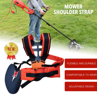 1 x RAW Customer Returns Harness for lawn mowers and lawn mowers, adjustable, comfortable, practical, comfort - RRP €25.99