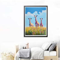 1 x Brand New Reofrey DIY Diamond Painting Accessories Giraffe Full Set, 5D Painting Diamond Painting Pictures Animal Crystal Embroidery Cross Stitch Home Bedroom Office Wall Decoration 30x40cm - RRP €11.48