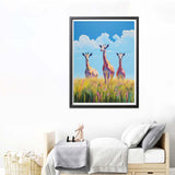 1 x Brand New Reofrey DIY Diamond Painting Accessories Giraffe Full Set, 5D Painting Diamond Painting Pictures Animal Crystal Embroidery Cross Stitch Home Bedroom Office Wall Decoration 30x40cm - RRP €11.48