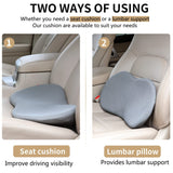 1 x RAW Customer Returns Livtribe Car seat cushion, ergonomic seat cushion for car, memory foam car seat cover, orthopedic seat cushion for car seat, road trip essentials for drivers gray  - RRP €30.23