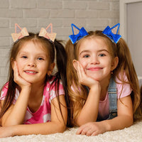 2 x Brand New JAHEMU Hair Clips with Bow Sparkly Hair Barrettes for Kids Girls Women Daily Wear 4 Pieces - RRP €31.2